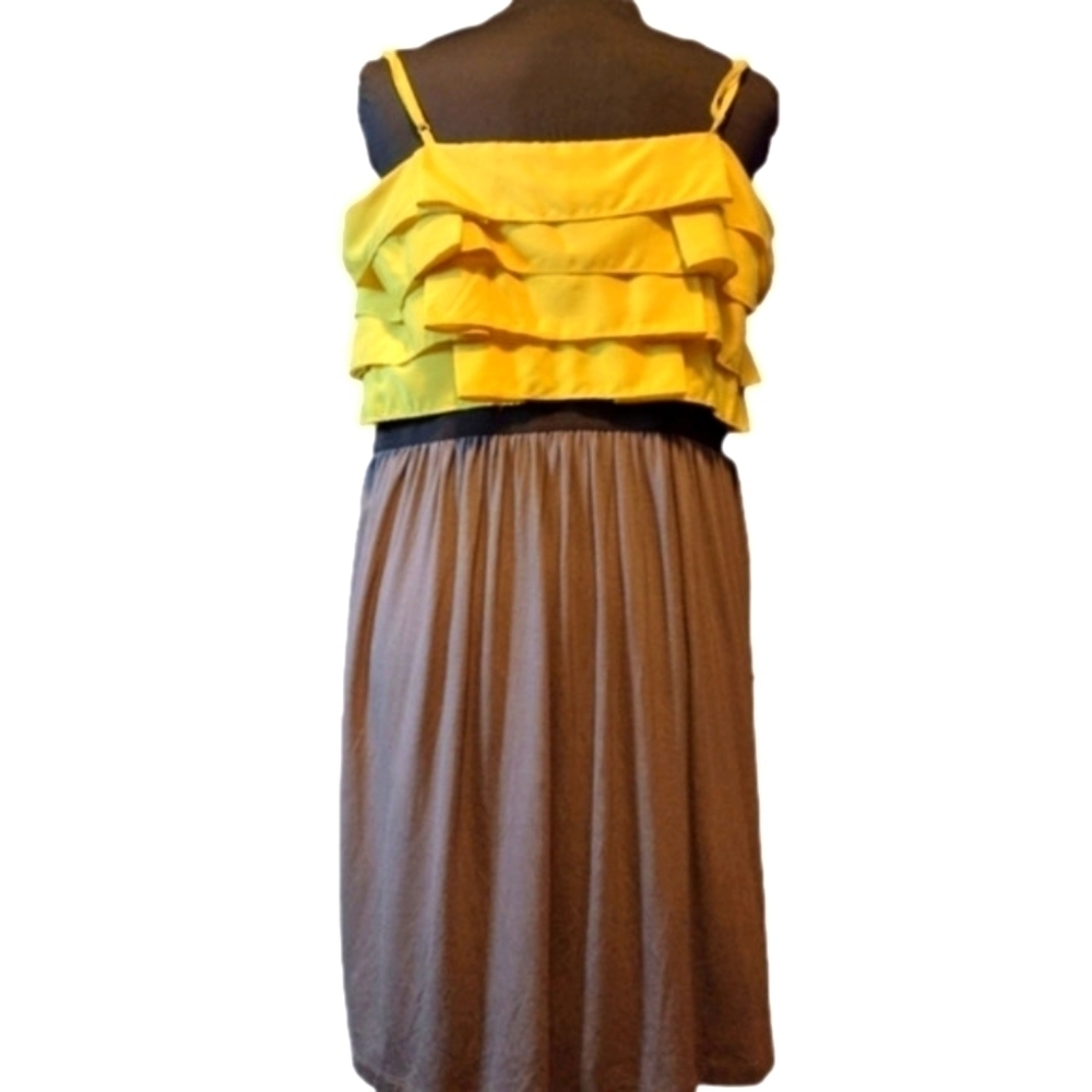 𝅺ZIP-UP Ruffle Top Dress - Picture 2 of 5